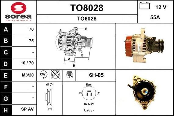 SNRA TO8028 - Alternatore autozon.pro