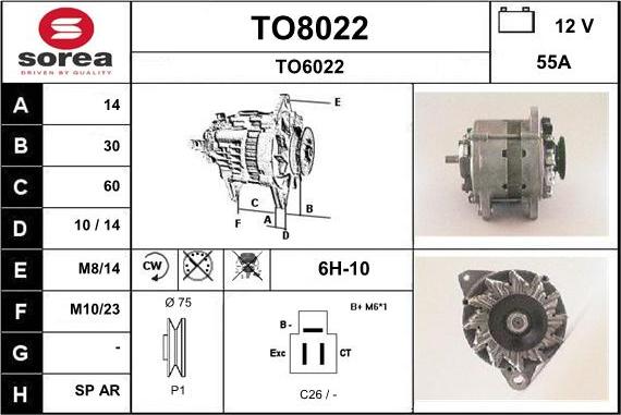 SNRA TO8022 - Alternatore autozon.pro