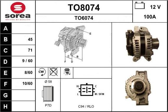 SNRA TO8074 - Alternatore autozon.pro