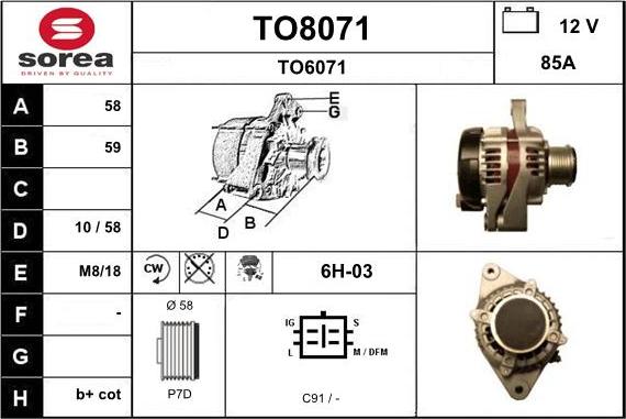 SNRA TO8071 - Alternatore autozon.pro