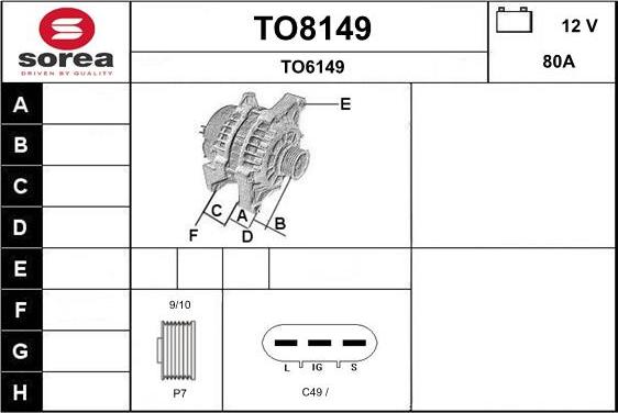 SNRA TO8149 - Alternatore autozon.pro