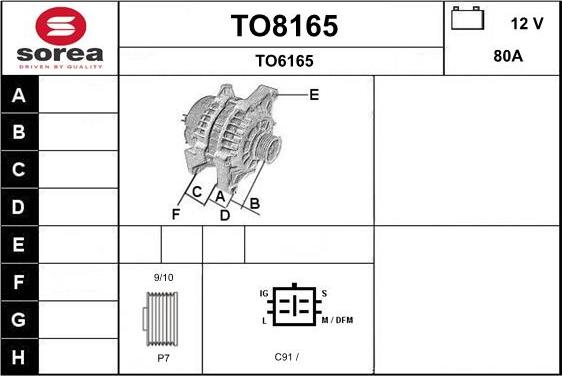 SNRA TO8165 - Alternatore autozon.pro