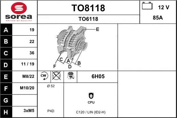 SNRA TO8118 - Alternatore autozon.pro