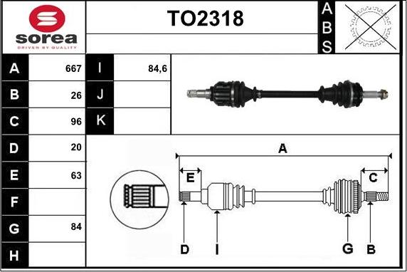 SNRA TO2318 - Albero motore / Semiasse autozon.pro