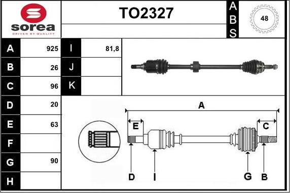 SNRA TO2327 - Albero motore / Semiasse autozon.pro