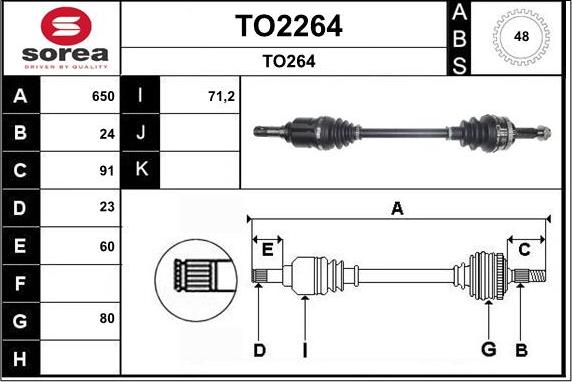 SNRA TO2264 - Albero motore / Semiasse autozon.pro