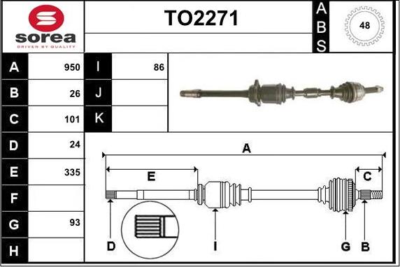 SNRA TO2271 - Albero motore / Semiasse autozon.pro