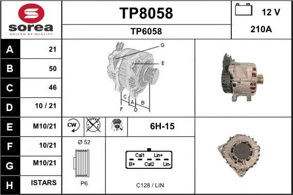 SNRA TP8058 - Alternatore autozon.pro