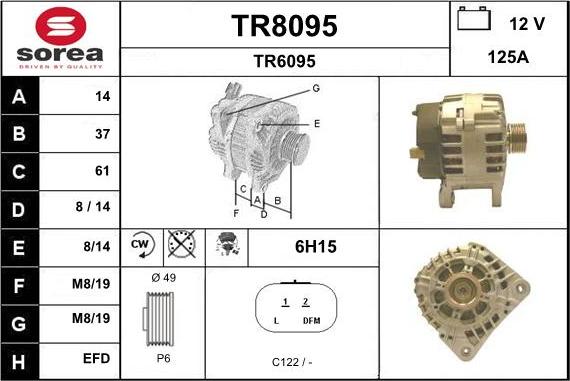 SNRA TR8095 - Alternatore autozon.pro