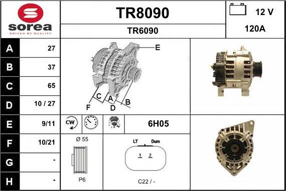 SNRA TR8090 - Alternatore autozon.pro