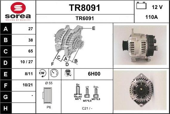 SNRA TR8091 - Alternatore autozon.pro