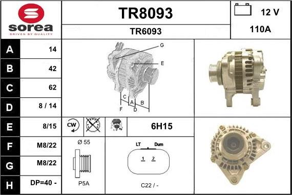 SNRA TR8093 - Alternatore autozon.pro