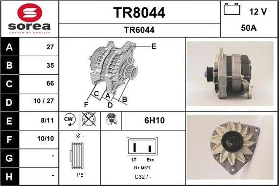 SNRA TR8044 - Alternatore autozon.pro