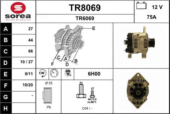 SNRA TR8069 - Alternatore autozon.pro