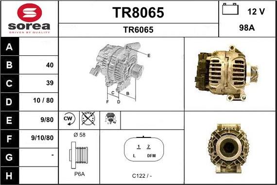 SNRA TR8065 - Alternatore autozon.pro