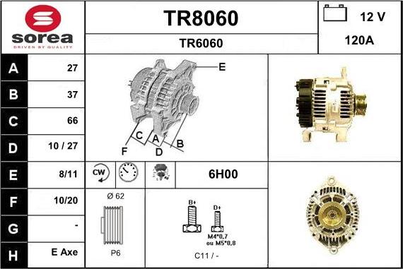 SNRA TR8060 - Alternatore autozon.pro