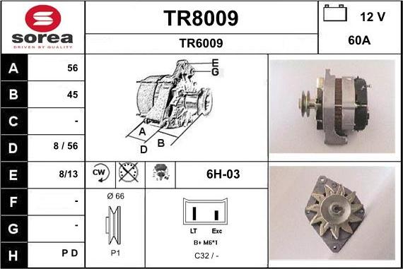 SNRA TR8009 - Alternatore autozon.pro