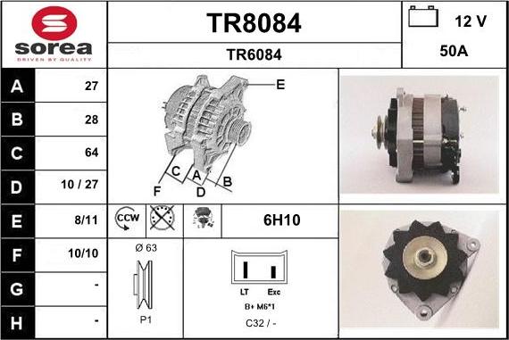 SNRA TR8084 - Alternatore autozon.pro