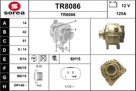 SNRA TR8086 - Alternatore autozon.pro