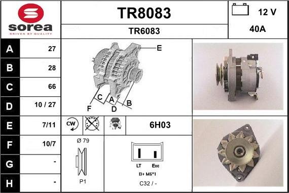 SNRA TR8083 - Alternatore autozon.pro