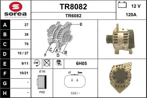 SNRA TR8082 - Alternatore autozon.pro