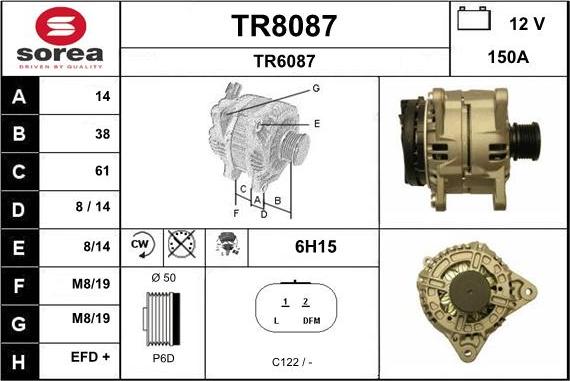 SNRA TR8087 - Alternatore autozon.pro