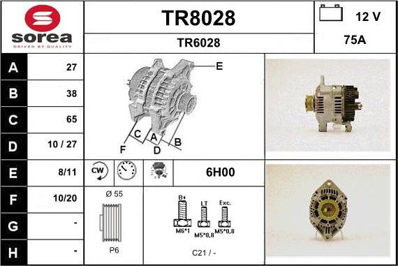 SNRA TR8028 - Alternatore autozon.pro