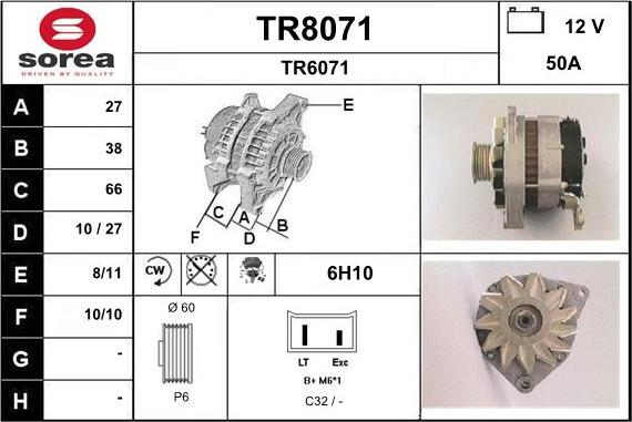 SNRA TR8071 - Alternatore autozon.pro