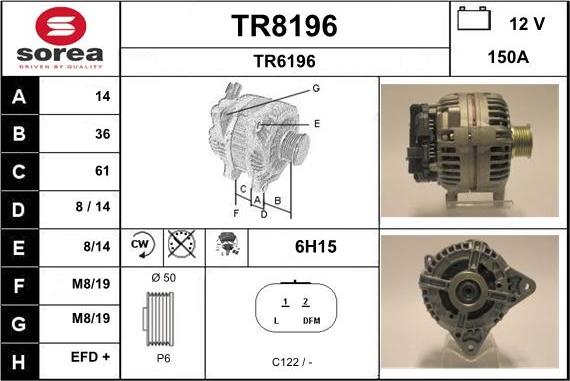 SNRA TR8196 - Alternatore autozon.pro