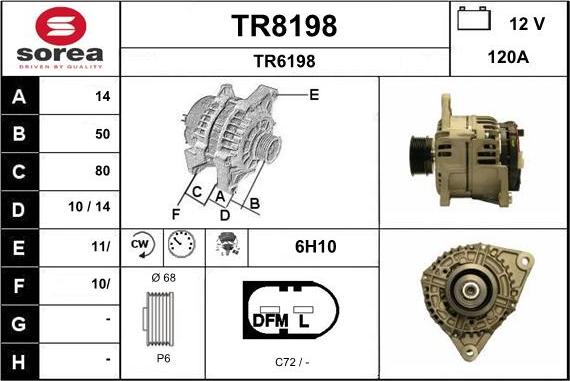 SNRA TR8198 - Alternatore autozon.pro