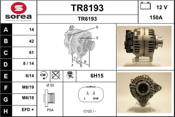 SNRA TR8193 - Alternatore autozon.pro