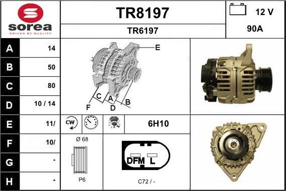 SNRA TR8197 - Alternatore autozon.pro