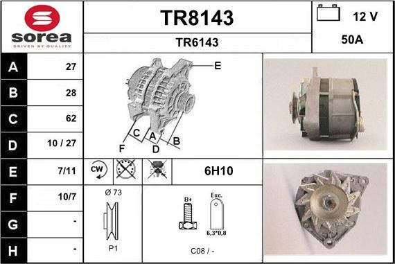 SNRA TR8143 - Alternatore autozon.pro