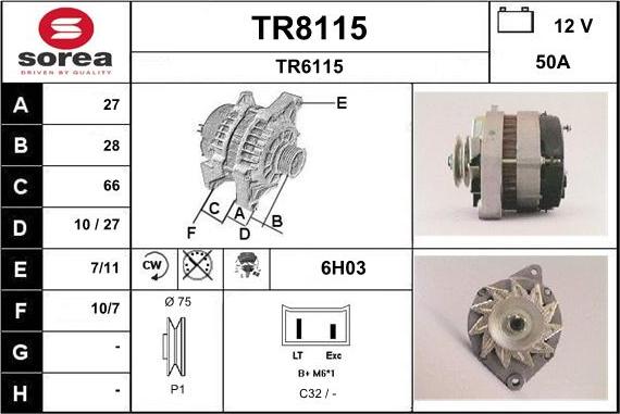 SNRA TR8115 - Alternatore autozon.pro