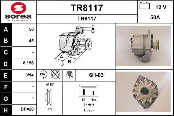 SNRA TR8117 - Alternatore autozon.pro