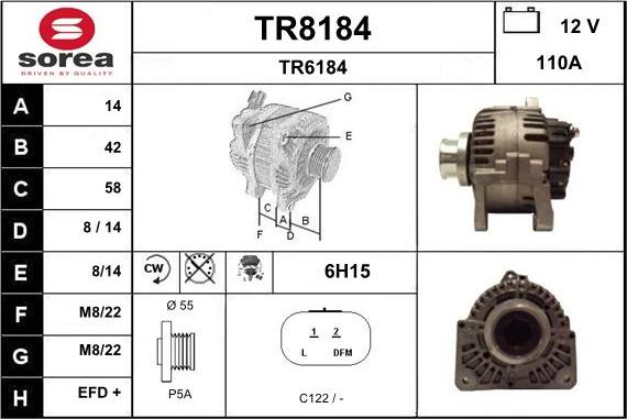 SNRA TR8184 - Alternatore autozon.pro