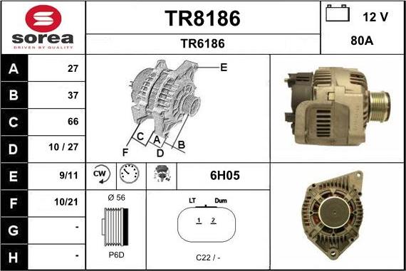 SNRA TR8186 - Alternatore autozon.pro