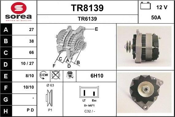 SNRA TR8139 - Alternatore autozon.pro