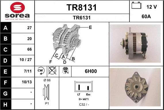 SNRA TR8131 - Alternatore autozon.pro