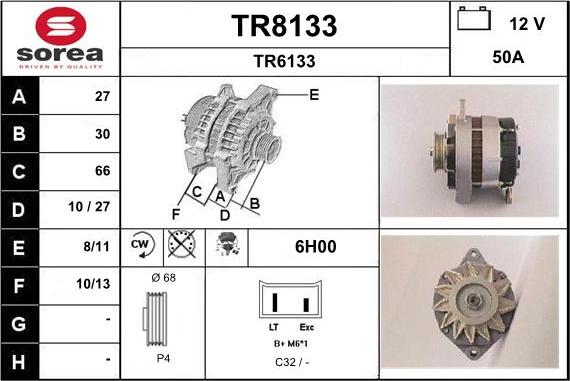 SNRA TR8133 - Alternatore autozon.pro