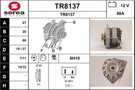 SNRA TR8137 - Alternatore autozon.pro