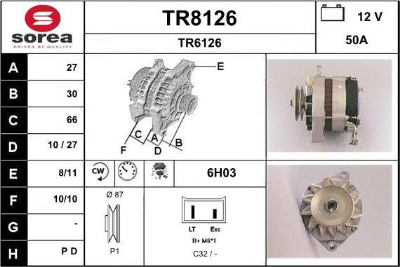 SNRA TR8126 - Alternatore autozon.pro