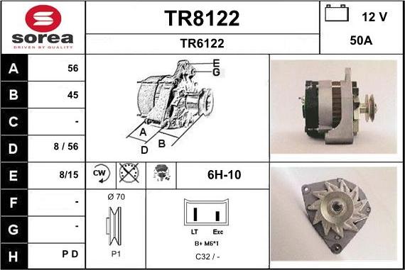 SNRA TR8122 - Alternatore autozon.pro