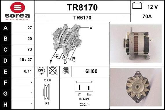 SNRA TR8170 - Alternatore autozon.pro