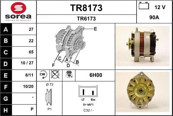 SNRA TR8173 - Alternatore autozon.pro