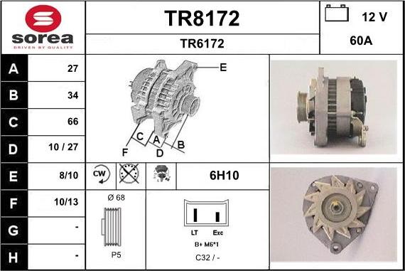 SNRA TR8172 - Alternatore autozon.pro