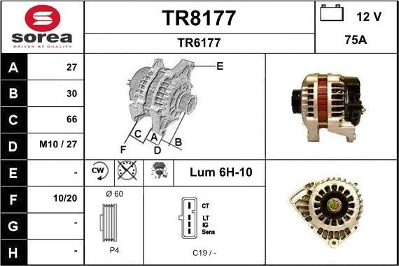 SNRA TR8177 - Alternatore autozon.pro