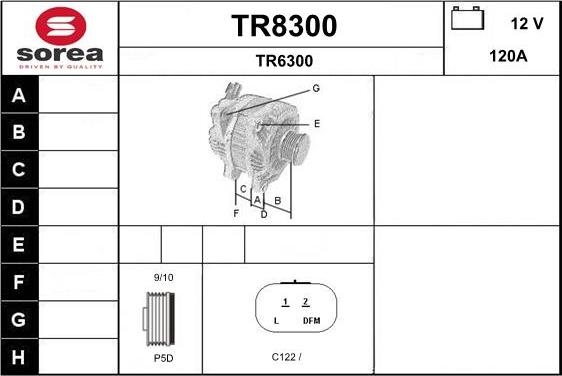 SNRA TR8300 - Alternatore autozon.pro