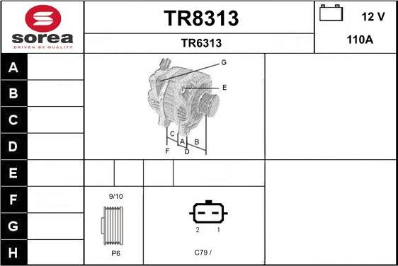 SNRA TR8313 - Alternatore autozon.pro