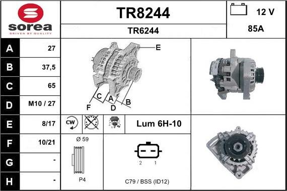 SNRA TR8244 - Alternatore autozon.pro